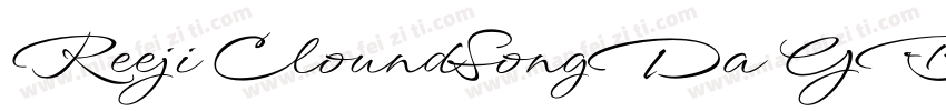 Reeji CloundSongDa GB Regular字体转换